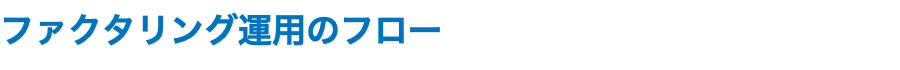 ファクタリング運用のフロー
